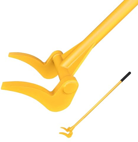Upgrade ZOOKASEA Pallet Buster 50 with Handle, Heavy Duty Deck Board Removal Tool, Non-Slip Grip Wrecking Pry Bar, Multi-Purpose Breaker for Efficient Removal, Renovation and Construction, Yellow