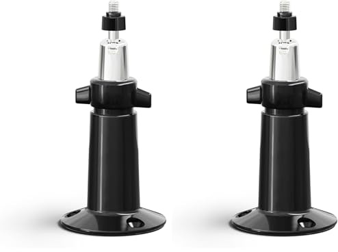 Arlo Certified Accessory, Adjustable Mount, Outdoor/Indoor, Designed for Go, Essential 2, Pro 3,4,5 and Ultra 2 (+XL) Security Cameras, Black (Pack of 2)