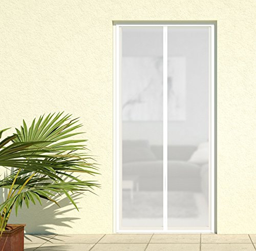 Magnet Fliegengitter Lamellenvorhang DELUXE 100x220cm weiss 101380101-VH