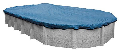 Robelle 542141-ROB Blue Mesh Winter Poolabdeckung für ovale oberirdische Schwimmbäder, 6,4 x 12,5 m Pool