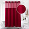 Ecoehoe 180.9 x 182.9 cm, Badewannenvorhang mit abnehmbarem Polyester-Material – wasserdicht & Anti-Schimmel-Duschvorhang – Stilvolles Wohnaccessoire 71 * 79（180cm*200cm burgunderfarben