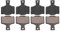 4 Pairs Fahrrad Scheibenbremsbeläge, Resin Cycling Scheibenbremsbeläge für Magura MT2 / 4/6/8 DK-17
