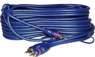 Cavo RCA RCA professionale con consenso per amplificatori. Gold line. Doppia schermatura.