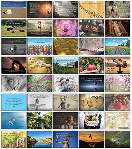 Embracing Mindfulness 40 Postkarten mit Motivations- und Achtsamkeitszitaten