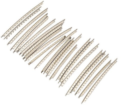 Drfeify Gitarren-Bunddraht, 24 Stück Gitarren-Bunddrahtsatz 2,2 mm Keyboard Instrument für E-Gitarren Play a Musical Instrument