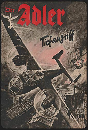 Schatzmix FA1530 Wehrmacht der Adler Tiefangriff Metallschild 20x30 Deko tin Sign Blechschild,,Blech, Mehrfarbig, 20x30 20x30 cm