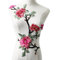 SUNMOVE 1 écusson brodé en forme de rose pour col ou buste, robe, jeans