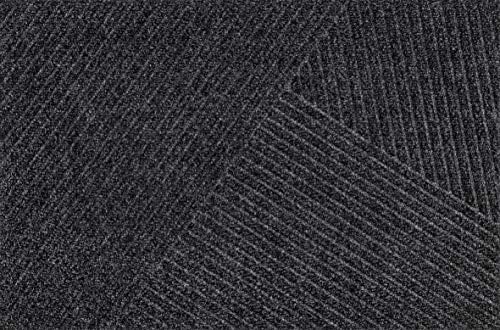 DUNE Stripes dark grey 60x90 cm, dunkelgrau | innen und außen, waschbar