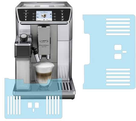 Schutzfolie für DeLonghi PrimaDonna 650.55 | 656.55 Abtropfblech (10) | Transparener Kratzschutz | Tassenablage | Tropfblech