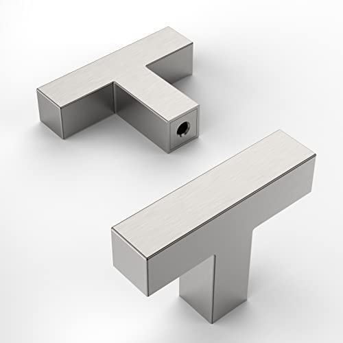 Amerdeco Lot de 10 Bouton de Meuble Boutons de Porte pour Placards Acier Inoxydable Bouton Porte Cuisine Boutons de Placard