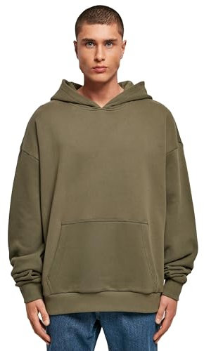 Build Your Brand Herren Kapuzenpullover Ultra Heavy Hoody, Farbe Olive, Größe 3XL
