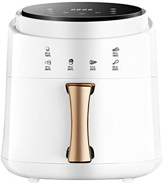 White/Black Air Fryer Electric Fryer French Fries Toast Air Circulation Heating Drawer Basket Power Outage Protection (Color : White)