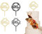ZoeTekway Happy Birthday Tortendeko, Cake Topper Geburtstag, Acryl Tortendeko Geburtstag, Cupcake Topper (4, 2 Farben Satz 1)