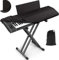 88 Keys Piano Keyboard Dust Cover with Music Stand Opening for Digital Electronic Piano (88, Black)