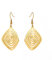 Dreamtimes Geometrische Spirale Ohrringe Geflochtene Wickel Stil Damen Edelstahl Übertriebene Ohrringe Mode Schmuck Geschenk für Frau Freundin Weihnachten (Gold)