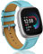 Supore Armband für Fitbit Versa 4/3/Sense 2 - Weiches Leder Armband für Damen und Herren