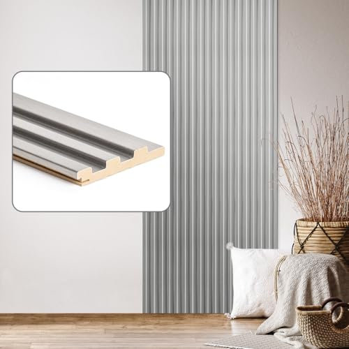 Wandpaneele & Deckenpaneele Desiwa 14er-Set in Edelstahl 10,7x252 cm