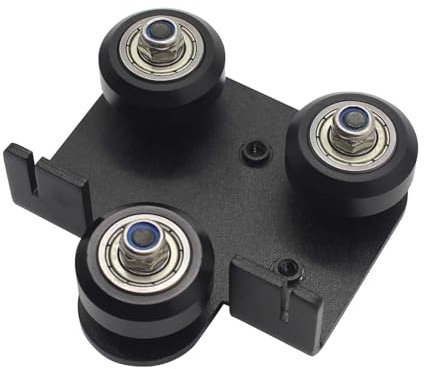 Assembled Big V Slot Gantry Plate,POM Wheels Set with Plate for 2020 Aluminum Extrusion