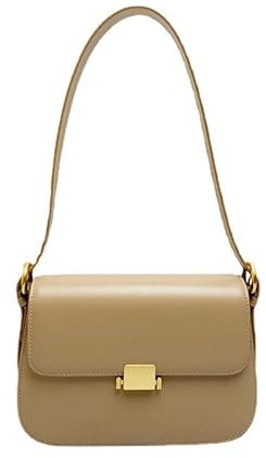 GERRIT Umhängetasche aus echtem Leder, einfache, vielseitige Tasche, Umhängetasche, Unterarmtasche, quadratische Tasche, Luxus/281 (Color : B)
