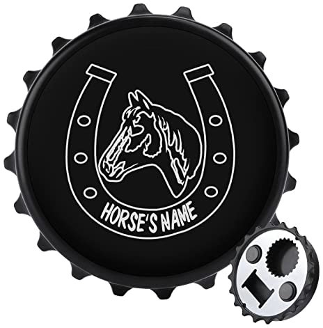 Cool Horseshoes Portable Strong Fridge Magnets Bottle Opener Cute Kitchen Home Decor Outdoor Black-style