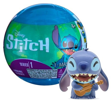 Mash’EMS – Stitch Capsules Surprises – 6 modèles à Collectionner – Figurines Squishies 5cm – Licence Officielle