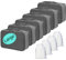 Große Koffer Organizer Set 10-teilig, Wasserdichte Packwürfel, Travel Organizer zum Gepäckpacken, Familienreisen, Aufbewahrung zu Hause (10 groß Grau)