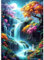 MEIYUDA 5D Diamond Painting Adulte Pays des merveilles, Diamond-Painting Peinture Diamant, Diamond Painting Enfant Diamant Strass Point de Croix Cristal Painting pour Murale Décoration 30x40cm