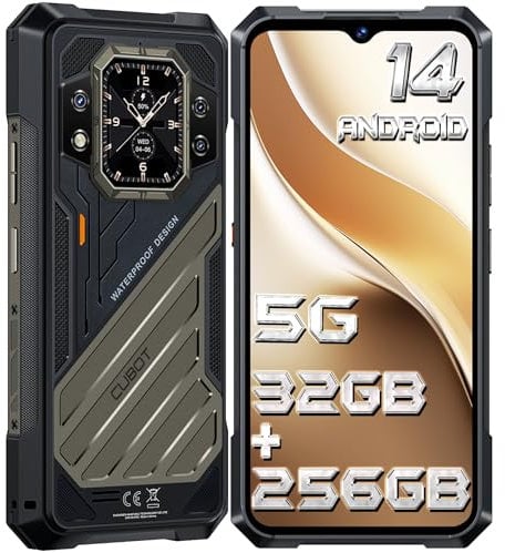 CUBOT Kingkong X(2024) 256GB Movil Irrompible 5G - 32(16+16) GB+256GB Android 14 Movil Resistente, 10200mAh/33W Teléfono Movil Todoterreno, 6.58 FHD+/100MP/5G Dual SIM/IP68/WIFI 6/NFC