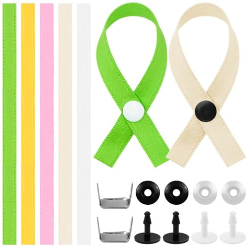 Nadinsta 40 Stück Handtuch Aufhänger, 180 x 10 Mm Nähfrei-Aufhänger Für Textilien, Handtuchaufhänger Ohne Nähen Mit Druckknopf Verschluss, Schlaufe Für Geschirrhandtuch, Handtuch, Lappen, Tuch