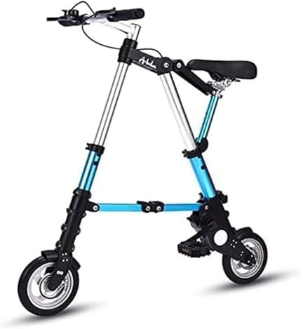 Pink Beryl 8 Zoll Shouf Klapprad, leichtes Aluminium-Faltrad, bequeme Stadtfahrrad, Aluminiumrahmen, Outdoor-Rennrad für Männer und Frauen