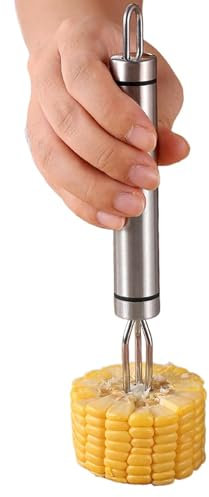 Cork Forks in Stainless Steel - Corner Teeth Holder, Reusable Fork Skewers Stainless Steel | Multifunctional Kitchen Appliances, Grill and Grilled Grill Tools with