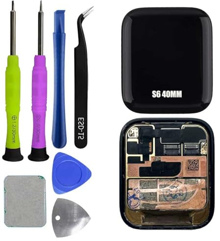 ERYNK Écran LCD pour Apple Watch Series 6 40 mm (GPS + Cellular) Écran tactile LCD avec kit d'outils