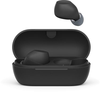 Sony WF-C710NSA Truly Wireless Noise Cancelling Earbuds, Lightweight Headphones, Touch Controls, Multipoint Connection, IPX4, up to 40 HR battery, Quick Charge, iOS and Android, Black (Renewed)