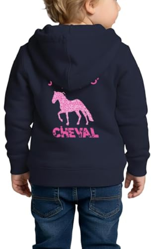 J'Peux Pas J'ai Cheval Rose Équitation Veste À Capuche Enfant Premium