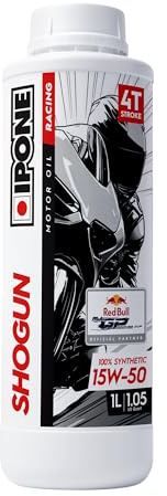 IPONE – 4-Takt-Motorradmotorenöl 10W30 Shogun – 1-Liter-Flasche – 100% synthetisch – Racing-Reihe – Außergewöhnliche Leistung – Maximaler Motorschutz – Im Rennsport getestet und genehmigt