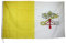 G.V. Bandiera Citta Vaticano Stato PONTIFICIO S.SEDE Papa APOSTOLICA Vatican Flag CM 90X150 Alta QUALITA' Tessuto Spesso Robusto