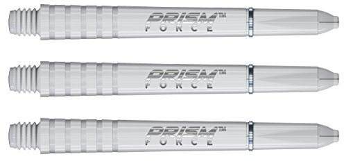 WINMAU Prism Force Solides Weiss Short Polycarbonate Dart Stems - 1 Set per Pack 1 Sätze pro Packung (3 Schäfte insgesamt)