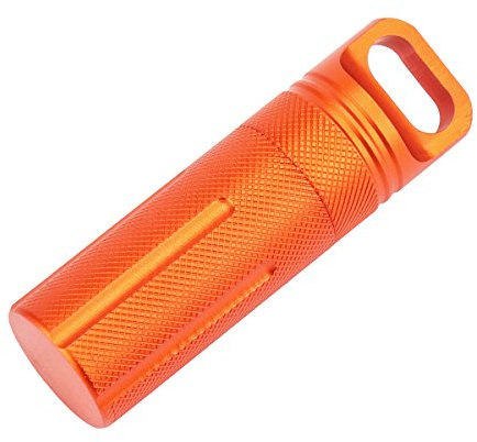 Weiye Military Grade Air-tight EDC Accessory Case, 1PCS Waterproof Pill Fob Capsule/match Case Battery Holder Case, Outdoor Survival Storage Container Dry Box - 3.93