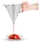 Royal Catering RCOF-2 Imbuto Dosatore Professionale Colino Dosatore in Acciaio inox (2 L, 3 punte, 19,4 cm diametro)