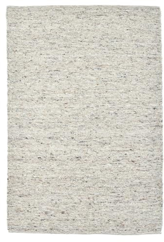 Handwebteppich Alm Glück | beidseitig verwendbar | nachhaltige, ungefärbte Schurwolle | 60 x 90 cm | beige/sand | THEKO die markenteppiche