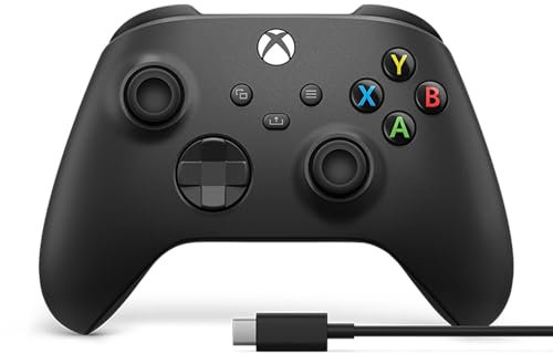 Microsoft Xbox Wireless Controller + USB-C Cable for Xbox Series X, Xbox One, and Windows 10
