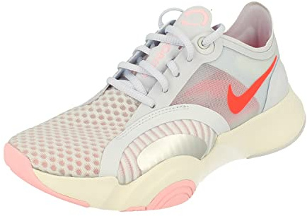 Nike Women's SuperRep Go Trainers, Football Grey Bright Crimson, 3 UK