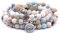 Self-Discovery Armband Mala Yoga 108 natürliche Perlen mit Lotusanhänger, One Size, Amazonit, Sto