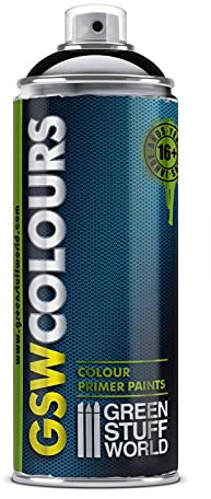 Green Stuff World Spray Primer Colour Gloss Black 400ml