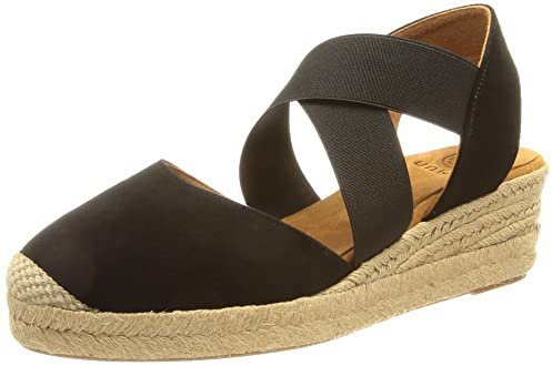 Unisa Damen Cele_22_KS Espadrilles, Black, 41 EU