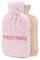 OXYEFEI Hot Water Bottles, Personalized Embroidered Text, with Soft Wool Cover-2L Large Capacity-Comfortable Night Hot Water Bottle, Relieve Back Pain, Shoulder and Neck-an Excellent Gift for Women
