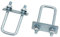 2er U-Zurr-Bügel-Halterung 110x40 mm Set Befestigungssatz Halter Montagesatz komplett für Aluminium Truckbox Deichselbox Alubox Werkzeugkasten Staubox usw.