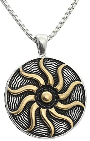Apollo Talisman Sonnengott Titan Stahl Herren Halsketten Anhänger Punk für Freund Männlich Hip Hop Rock Schmuck Kreativität Geschenk