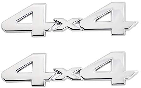 4x4 Embleme Aufkleber 3D Chrom Auto Tuning Aufkleber Liberty Namensschild Aufkleber Ersatz für SUV (Silber)