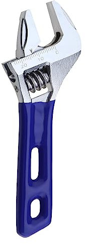 Create idea Wide Opening Stubby Adjustable Wrench 24mm/0.9 Inch Maximum Opening Size 4.5 Inch Length Single Open-Ended Spanner for Car Plumbing Mechanical Repair Hand Tool
